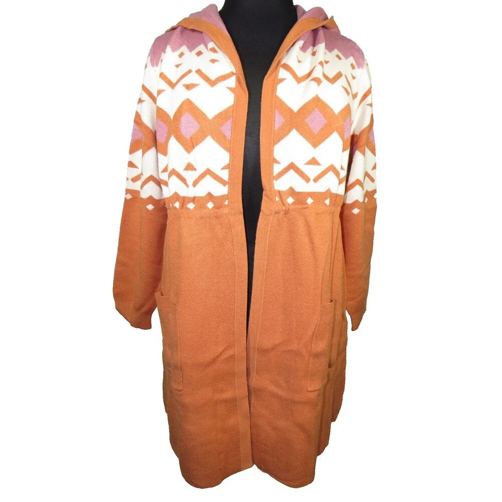 Torrid Everyday Plush Anorak Hooded Cinched Waist Sweater -Pockets- Plus 1X